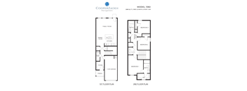 A floor plan for a Cooperzadeh Management Model 1382 shows the layout of the first and second floors.
