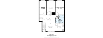 A floor plan of a house with a total area of 568 sq. ft.