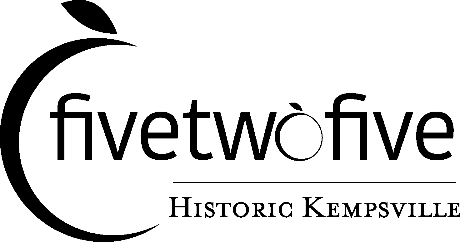 A logo with the text "fivetwo five" and "Historic Kempsville" beneath it.