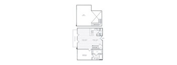 A floor plan of a house with a living room, dining room, kitchen, and bedrooms.