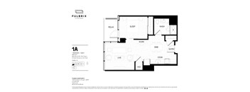 A Fulbrix apartment floor plan with labeled rooms.