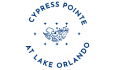A logo with a heart shape and the text "Cypress Point at Lake Orlando".