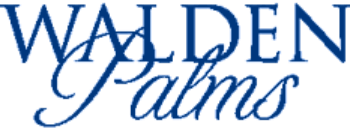 The image features the text "WaldEN Palms" in a stylized font.