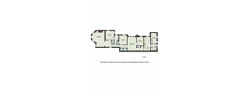 A floor plan of a house with rooms labeled, such as "Dining Room" and "Kitchen."