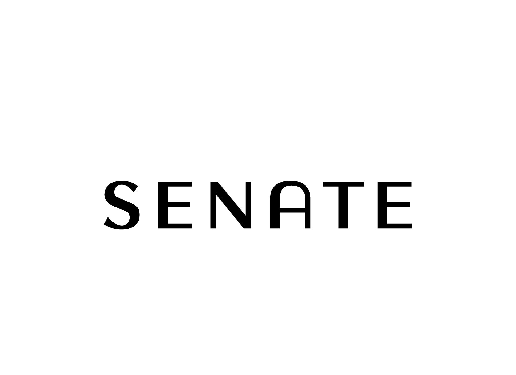 A green background with the word "SENATE" written in white.