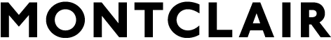 The image shows the word "MONTCLAIR" in large, bold letters.