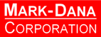 A red sign with the words Mark-Dana Corporation in white.