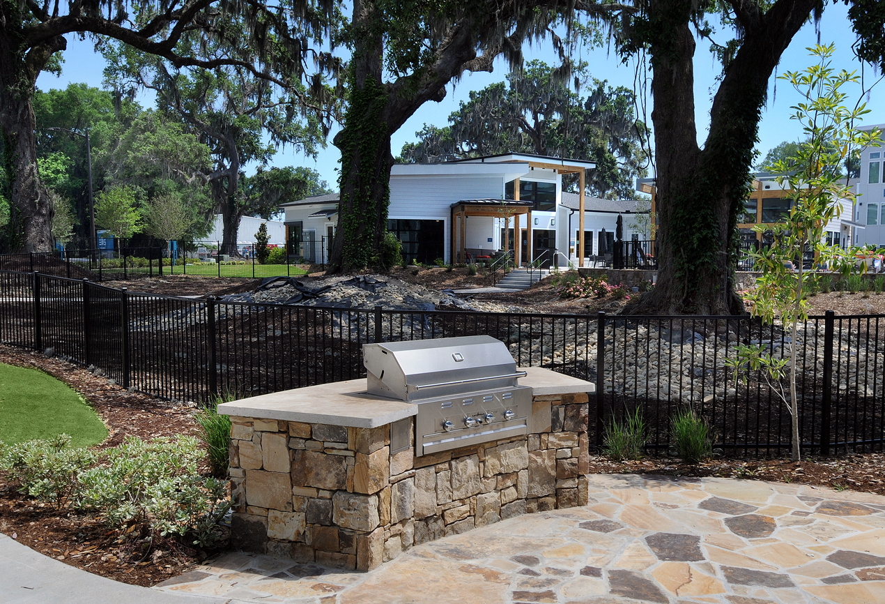 Outdoor Grilling Stations at The Ellis, Savannah, GA