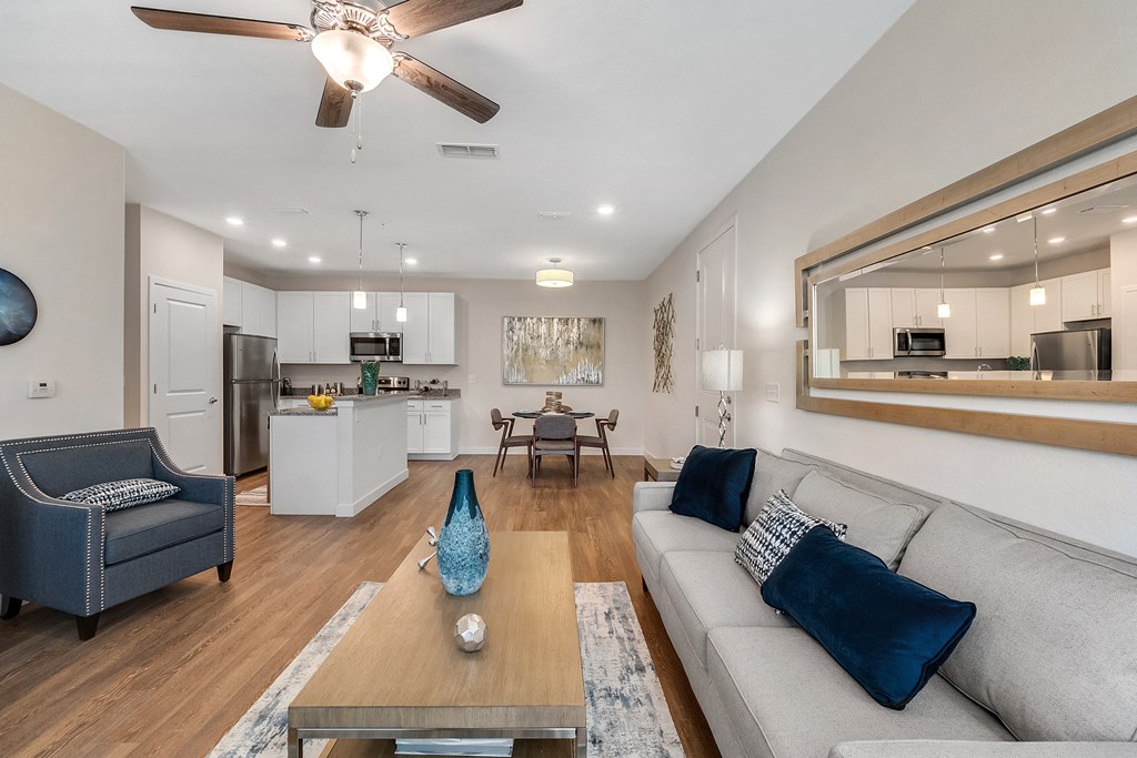Spacious Living Room at Waterline Bonita Springs, Bonita Springs, Florida