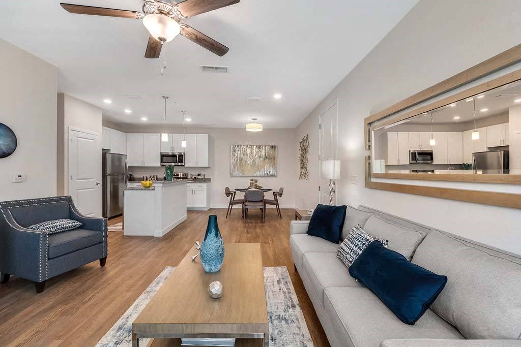 Spacious Living Room at Waterline Bonita Springs, Bonita Springs, Florida