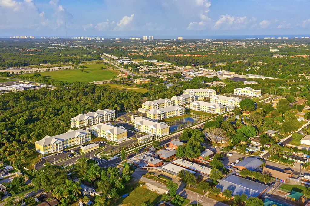 Aerial View Of City at Waterline Bonita Springs, Bonita Springs