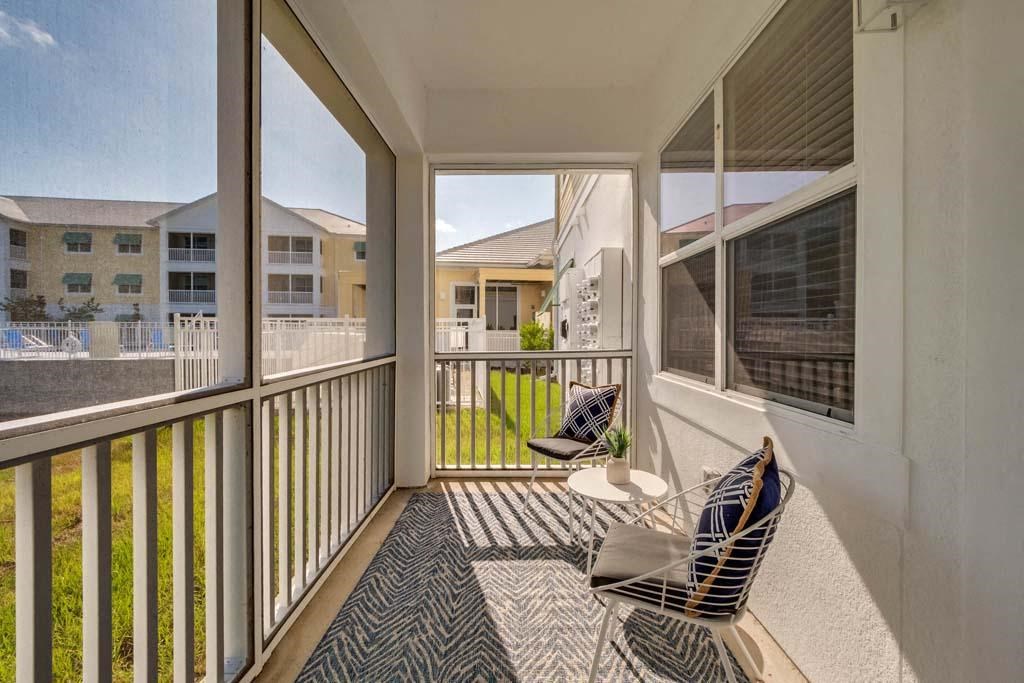 Private Balcony With Seating at Waterline Bonita Springs, Bonita Springs, FL, 34135