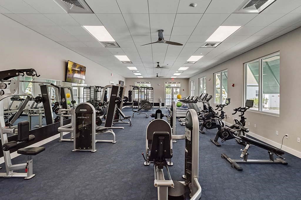 Fitness Center With Modern Equipment at Waterline Bonita Springs, Bonita Springs, FL, 34135
