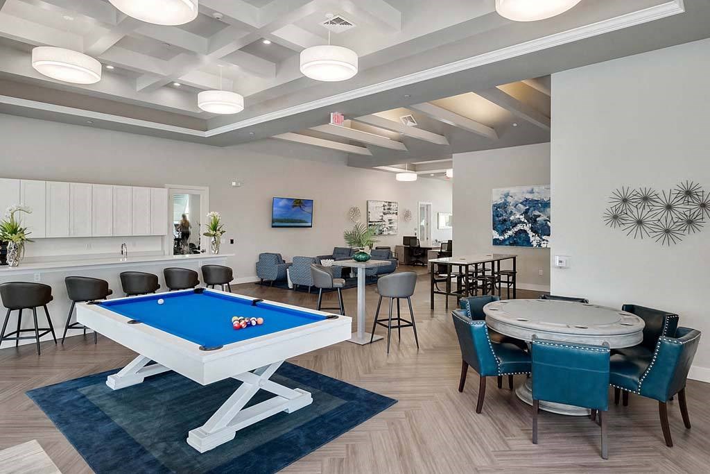 Billiards Table In Clubhouse at Waterline Bonita Springs, Bonita Springs, FL