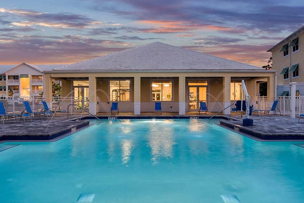 Community Clubhouse With Swimming Pool at Waterline Bonita Springs, Bonita Springs, FL, 34135