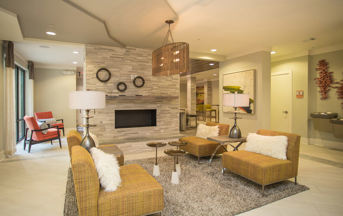 Clubhouse With Fireplace at The Cliftwood, Sandy Springs