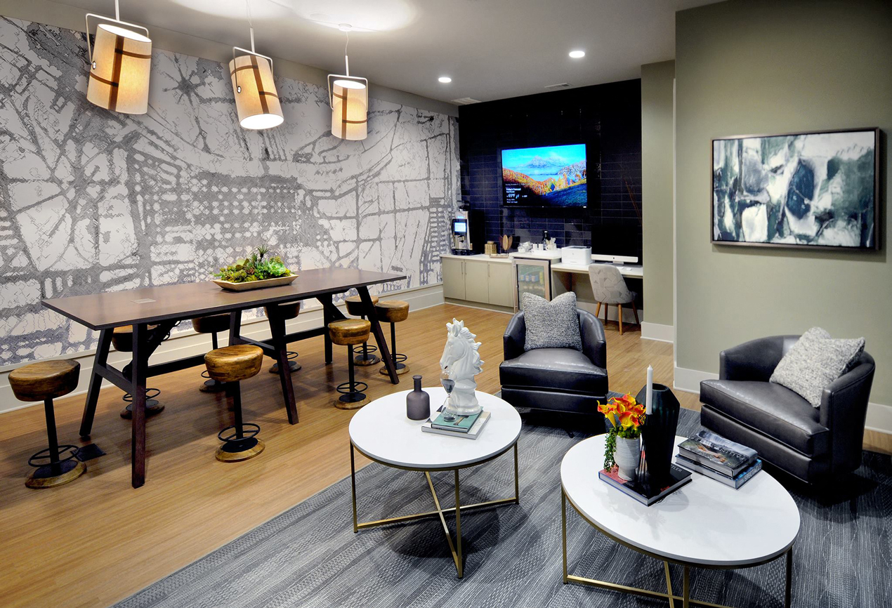 Community Clubhouse With Tv at The Ellis, Georgia, 31404