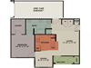 858 sq.ft. 1 bedroom1 bathroom floor plan C 858 sq.ft. 1 bedroom1 bathroom floor plan Cat The Columns at Shadow Creek Ranch, Pearland