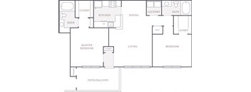 1,134 sq.ft. 1 bedroom 1 bathroom B at The Columns at Cypress Point, Florida, 33545