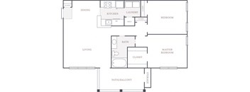 2 bed 1 bath 1133 sf apartment at The Columns at Pilgrim Mill