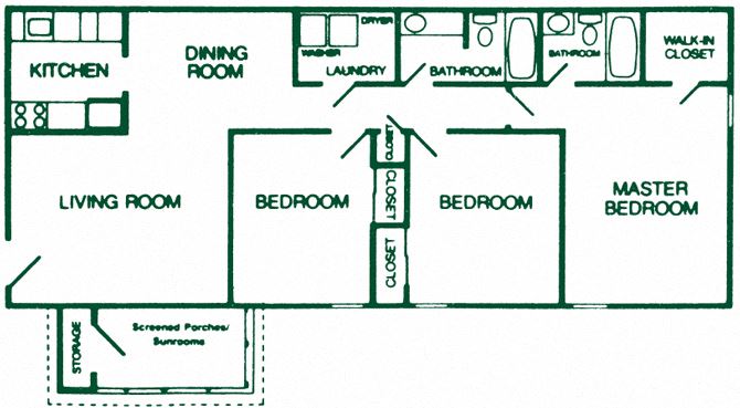3 Bedroom 2 Bath