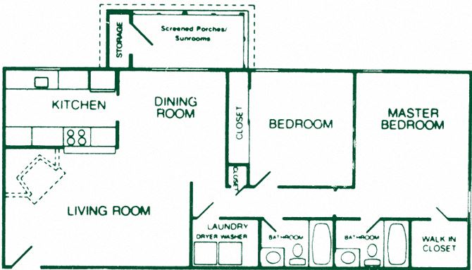 2 Bedroom 2 Bath Deluxe