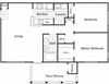 1 bedroom 1 bathroom floor plan C 1 bedroom 1 bathroom floor plan C at The Columns at Coldbrook Station, Port Wentworth, GA, 31407