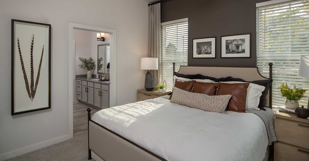 Comfortable Bedroom at The Corwyn South Point, McDonough, GA