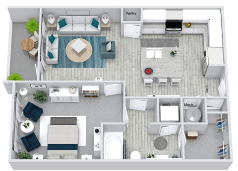 A1 Floor Plan at Estero Parc, Estero, Florida