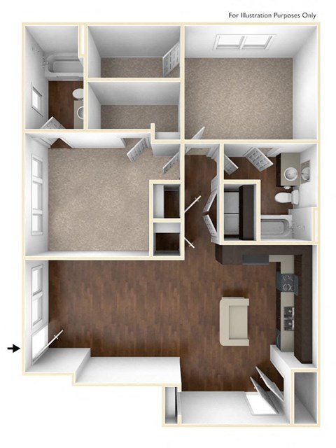 a floor plan image of the cortona in fairfax, va