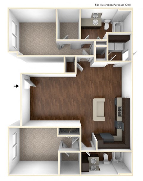 a floor plan image of the cortona in fairfax, va