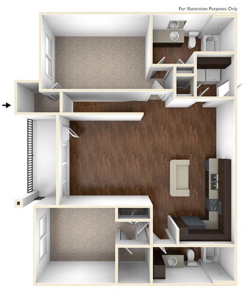 a floor plan image of the cortona in fairfax, va