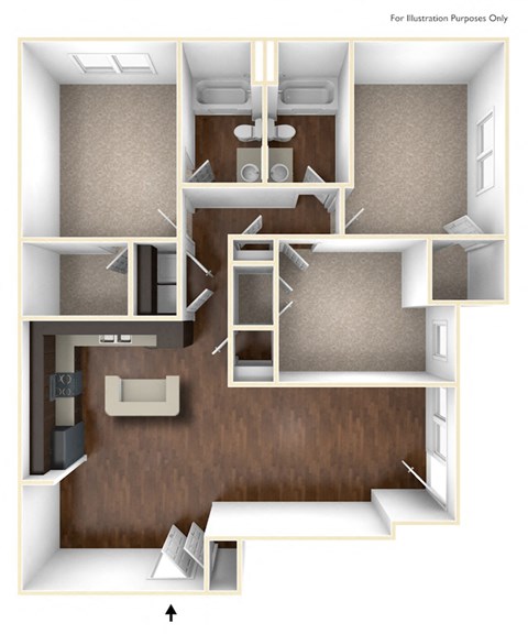 a floor plan image of the vineyards at hammock ridge apartments in clermont,