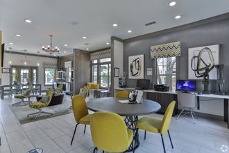 Workspace seating in the clubhouse at The Columns at Club Drive, GA - Photo Gallery 4