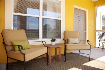 Inviting screened patio Inviting screened patio at The Columns at Cypress Point, FL 33545 - Photo Gallery 5