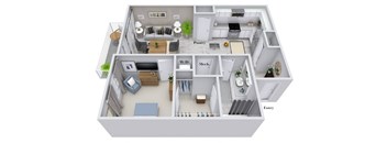 1A Floor Plan at The Corwyn South Point, Georgia, 30253