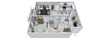 1A Floor Plan at The Corwyn South Point, McDonough, Georgia