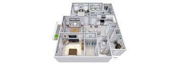 2A Floor Plan at The Corwyn South Point, McDonough, GA