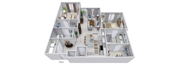 2C Floor Plan at The Corwyn South Point, McDonough, Georgia