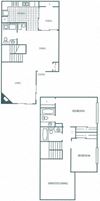 1373 sq.ft. 2 bedroom apartment floor plan at The Columns at Lake Ridge. 1373 sq.ft. 2 bedroom apartment floor plan at The Columns at Lake Ridge. at The Columns at Lake Ridge, Georgia