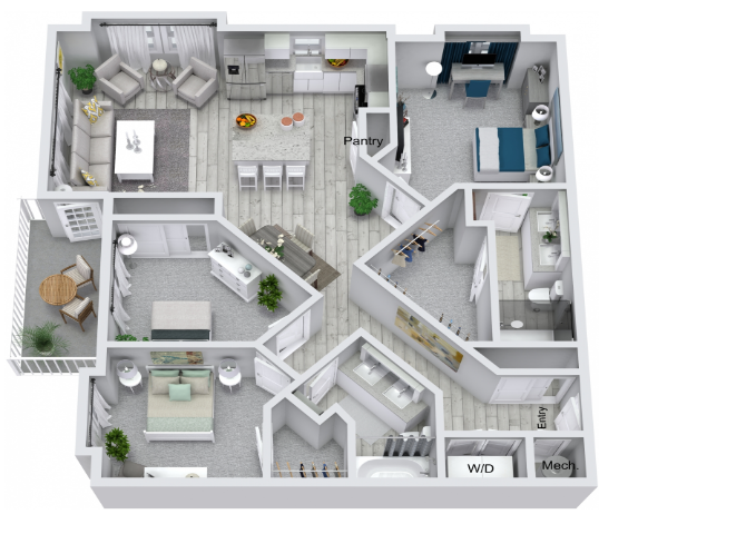 C1 Floor Plan at Estero Parc, Estero, FL