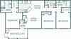 1,405 sq.ft. 3 bedroom 2 bathroom floor plan A 1,405 sq.ft. 3 bedroom 2 bathroom floor plan A at The Columns at Paxton Lane, Lilburn, GA