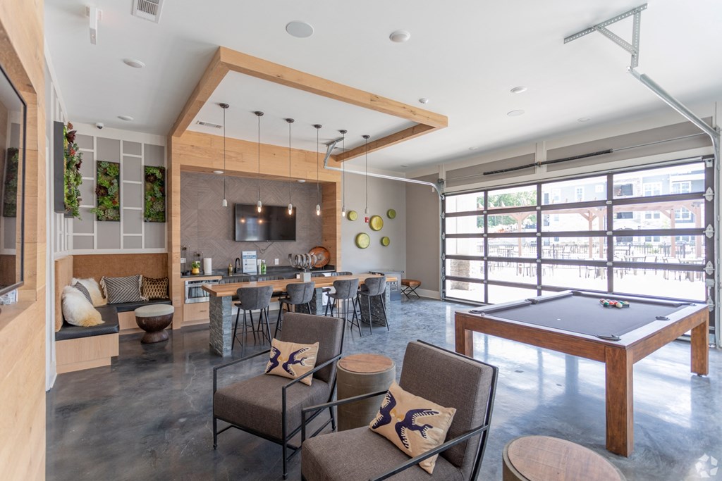 Game room at The Columns on Main, Tennessee