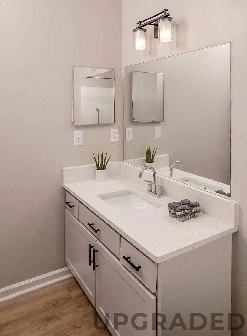 Renovated bathroom at Columns at Hiram