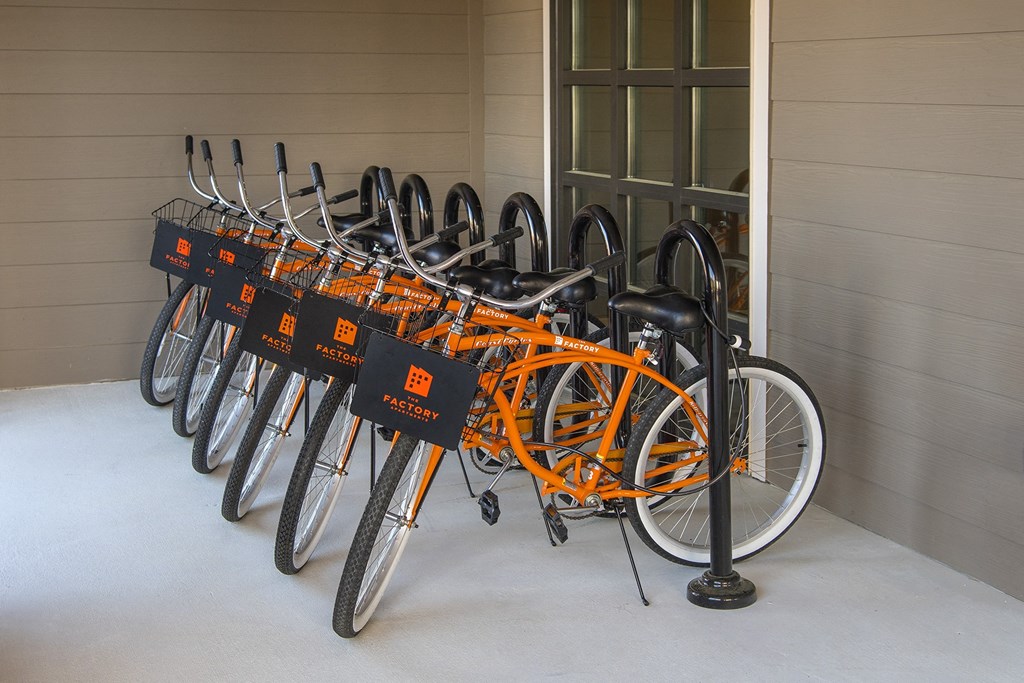 Bike Storage at The Factory at Garco Park, North Charleston, SC