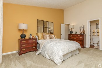 Large main bedroom with closet and ensuite Large main bedroom with closet and ensuite at The Columns at Lake Ridge, 3900 Lake Ridge Lane, Dunwoody, Georgia 30338 - Photo Gallery 6