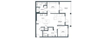 B2 Floor Plan at Makara Orlando, Orlando, FL
