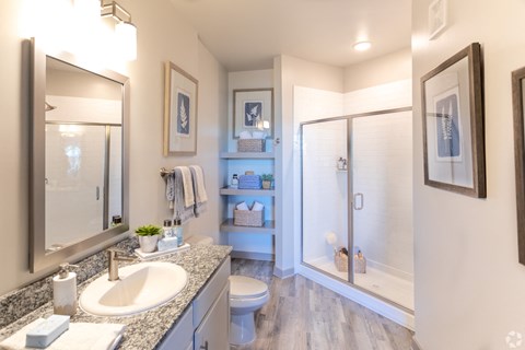 Bathroom with Niche at The Columns on Main, Spring Hill, Tennessee