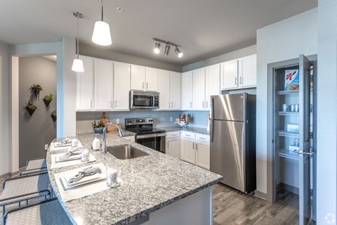 Model Kitchen  at The Columns on Main, Spring Hill, Tennessee