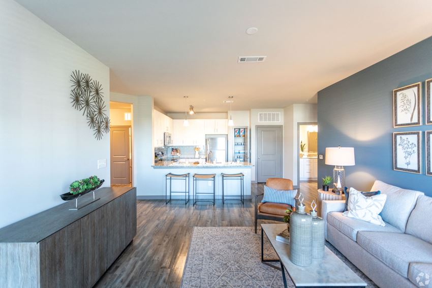 Model Living Kitchen Model Living Kitchen at The Columns on Main, Spring Hill, TN, 37174 - Photo Gallery